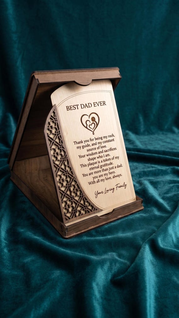 Custom award plaque laser cut SVG preview
